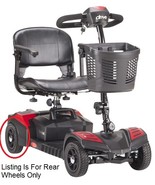Drive Scout 4 Scooter, REAR WHEELS ONLY, 2 Black Solid Tire/Wheel - €127,73 EUR