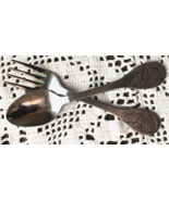 Vintage Winnie The Pooh Spoon &amp; Fork Set Tommee Tippee Stainless Child K... - $16.41 CAD