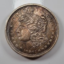 Vintage 1986 Silver Trade Unit 1 Troy Oz .999 Fine Silver Morgan Dollar Round - £32.96 GBP