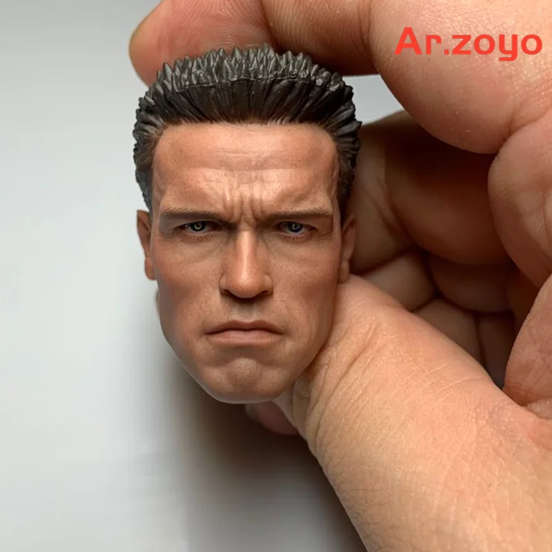 1/6 Arnold T800 Schwarzenegger Head Carving Male Head Sculpture Model Fit 12 - £27.29 GBP