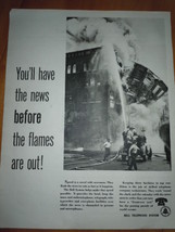 Bell Telephone System News Before the Flames are Out Print Magazine Ad 1947  - £10.22 GBP