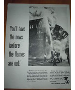 Bell Telephone System News Before the Flames are Out Print Magazine Ad 1... - $12.99