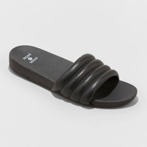 Shade &amp; Shore Women&#39;s Kendra Single Band Slide Sandal Size 11 Black New - $16.44