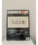 Dimensions Counted Cross Stitch kit #3728 1992 Four Seasons Birdcages NE... - $17.63