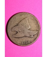 1858 Flying Eagle Cent Penny Exact Scarce Early Type Exact Coin as Pictu... - $20.90