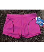Motionwear Womens Dance Shorts Adult Small Purple Black New Nwt - $27.00 CAD