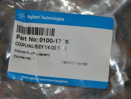 New in Box Agilent Coupling Body 1.3 OD Tube 0100-1736 - $47.00