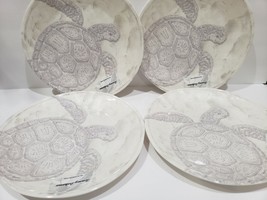 Tommy Bahama Coastal Beach Turtle Dinner Plates Set of 4 - $49.49
