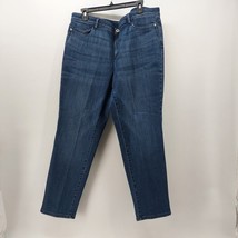 J. Jill Women&#39;s Blue Jeans Denim 5 Pocket Slim Ankle Sz 18 - $21.87