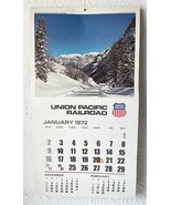 Union Pacific Railroad Wall Calendar Vintage 1972 US Landscape Photographs - $23.70