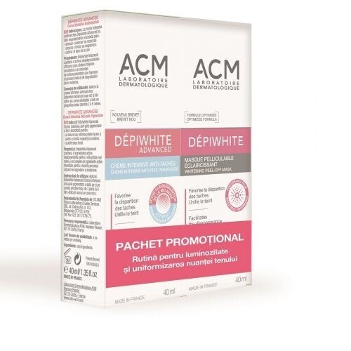 ACM Depiwhite Advanced Cream &amp; Peel-off Mask 40 ml Bundle Package Set (1+1) - $52.28