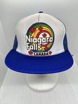Vintage “Niagara Falls Canada” Trucker Hat Snapback Mesh Rainbow Maple L... - £10.02 GBP