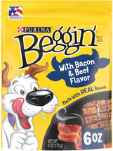 Purina Beggin&#39; Strips Bacon and Beef Flavor 6 oz Purina Beggin&#39; Strips Bacon and - £14.08 GBP