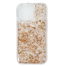 Real Sea Shell Rose Gold Foil Shockproof Case for iPhone 13 Pro 6.1 ROSE GOLD - £6.71 GBP