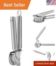 Hygienic Stainless Steel Garlic Press &amp; Scraper - Ultimate Kitchen Effic... - $1,074.21 MXN