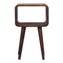 Artisan Furniture Mini Chestnut Curved Open Bedside - £119.38 GBP