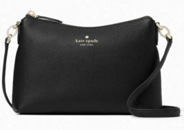 Kate Spade Bailey Crossbody Black Textured Leather K4651 NWT $299 Retail FS - £82.12 GBP