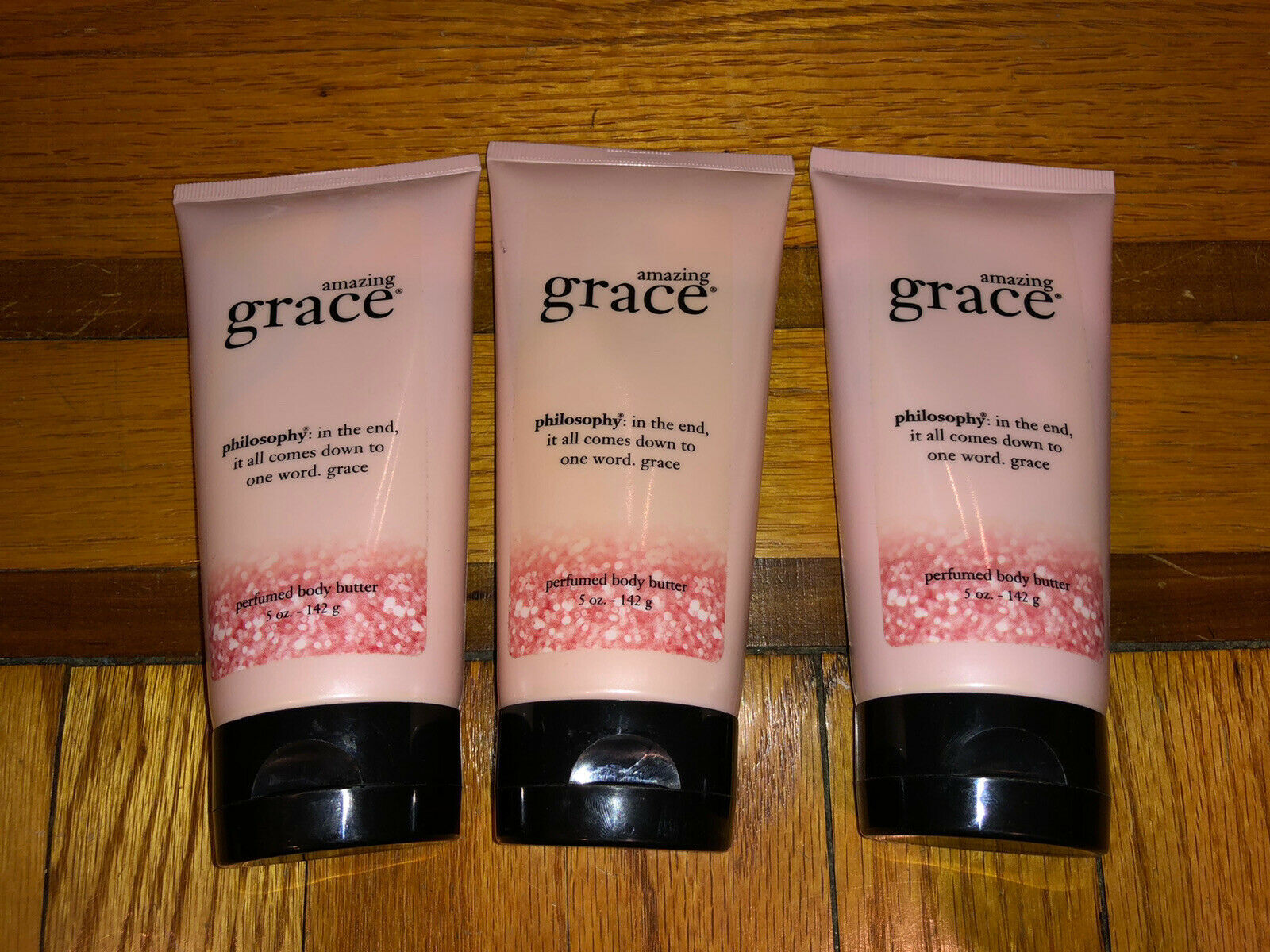 Primary image for Philosophy Amazing Grace Perfumed Body Butter 5 oz Moisturizer NEW Set Of 3