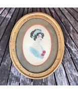 Antique Art 1911 Victorian Pencil Drawing Watercolor Archie Gunn Flapper... - $321.75
