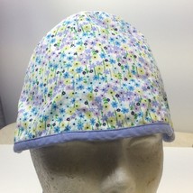 GYMBOREE Hat Cap Blue Green Floral Size Small Medium 3-4 Years Girl  Vtg 2001 - £10.13 GBP