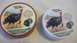 Set of 4 Sandstone Turkey Drink Coasters from American Expedition - $38.00