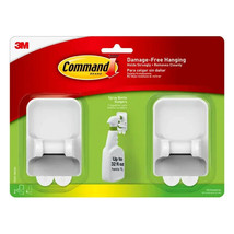 Command Spray Bottle Hangers, 2 White Hangers, 4 Strips - £11.13 GBP