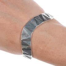 6.25&quot; Retired James Avery Textured wave cuff bracelet - £144.02 GBP