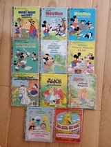 Little Golden Books Lot of 11 Disney Vintage Mickey Mouse Barbie Sesame Street - £20.13 GBP