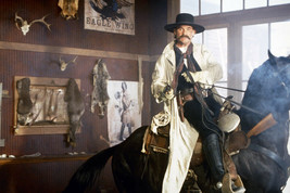 Kurt Russell As Wyatt Earp Tombstone 11x17 Mini Poster Pointing Gun On Horseback - £9.71 GBP