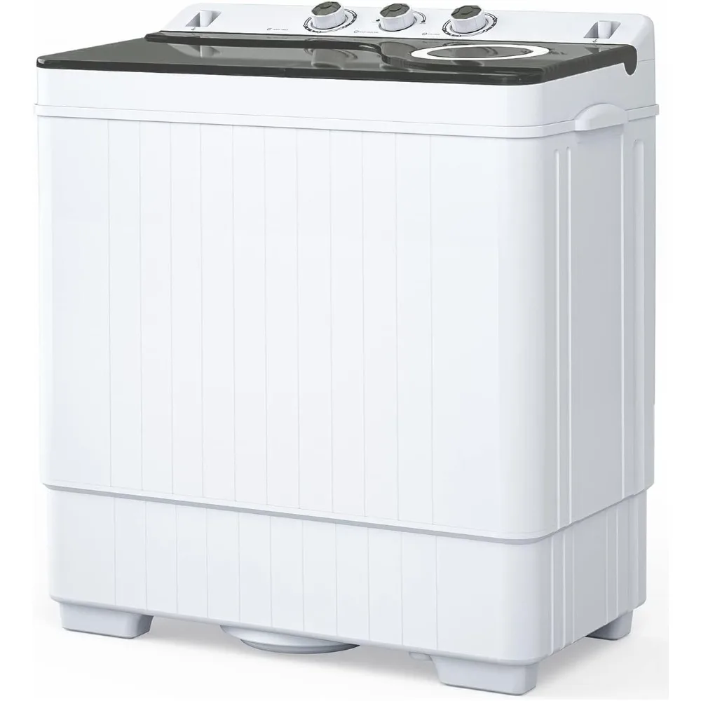 26lbs Compact Twin Tub Portable Washing Machine, Mini Washer(18lbs) &amp; - £199.70 GBP