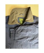 Stillwater Supply Co Fleece Lined Nylon Jacket Men’s XL Gray Olive Outdoor - $734.44 MXN