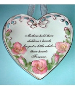 Royal Albert Mother Heart Shape Wall Plate Floral Sculpted Roses &amp; Messa... - £25.76 GBP