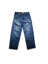 Vintage 90s Y2K Clench Skate Baggy Blue Jeans 38x32 - $44.10