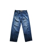 Vintage 90s Y2K Clench Skate Baggy Blue Jeans 38x32 - $826.74 MXN
