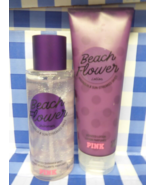 Victoria&#39;s Secret PINK Beach Flower Fragrance Body Mist Spray &amp; Lotion G... - $47.59 CAD