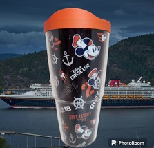New Disney Cruise Line Mickey Anchors Large Tervis Tumbler 24oz W/ Lid DCL Nwt - £21.83 GBP