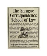 Sprague Correspondence School Of Law 1894 Advertisement Victorian ADBN1kk - €17,20 EUR