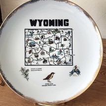 Vintage 1950s State of Wyoming Tourism Memorabilia Souvenir Collector Pl... - $13.49
