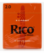 D&#39;Addario Rico RCA1020 Bb Clarinet Reed Strength 2.0 (10-Pack) NEW &amp; SEALED - €18,73 EUR