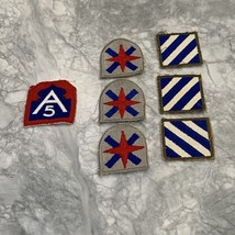 Lot Of 7 Wwii Us Army Military Patches - $74.62