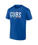 Chicago Cubs Baseball Blue TShirt Majestic MLB Screen Print Mens Size XL... - £8.65 GBP