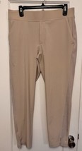 Athleta Brooklyn Ankle Pant BEIGE Size 12 Women’s Casual Pull On Mid Rise - $26.72