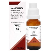 Pack of 2 - ADEL 39 Apo-Sciatica Drop 20ml Homeopathic - £28.08 GBP
