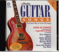 eMedia Guitar Songs Eric Clapton Willie Nelson Elvis Presley Santana CD-ROM vol1 - £14.15 GBP