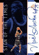 Nick Anderson Signed Autographed Sign of the Times Certified Auto Tradin... - $9.95