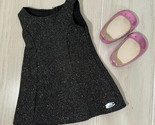 American Girl Luciana Starry Night Outfit black glitter dress purple sta... - $24.74