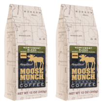 Moose Munch Northwest Blend  Gourmet Ground Coffee  2 BAGS 12oz  EACH - $21.00