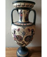 Amphora Pottery Vase Handmade in Greece by Vassilopoulos Replica Reprodu... - £219.75 GBP