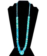 Vintage 1980&#39;s Handmade Shades Of Green Buttons &amp; Beads St. Patrick&#39;s Ne... - $189.44 MXN
