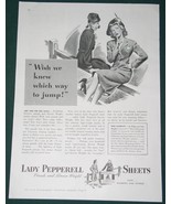Lady Pepperell Sheets Good Housekeeping Magazine Ad Vintage 1941 - $20.36 CAD